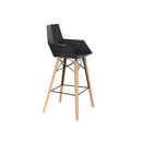 Faz Wood Bar Stool with arms - Details Online Shop