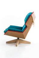 Clarissa Armchair Relax with wooden base covering