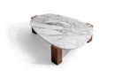 Gogan table 127x99x33H marble carrara