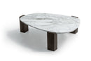 Gogan table 127x99x33H marble carrara