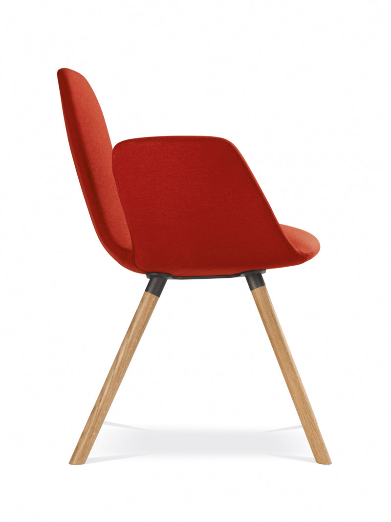Harmony Modern wooden base conference chair