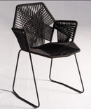 Tropicalia chair varnished base with arms