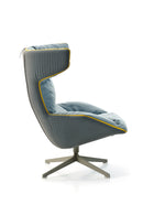 Take a Line for a Walk Revolving Armchair with Quilt