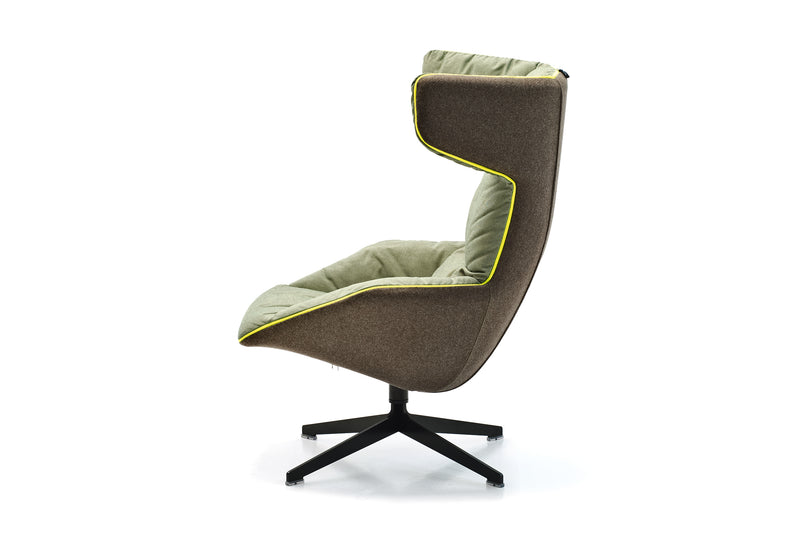 Take a Line for a Walk Revolving Armchair with Quilt