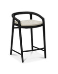 Solid barstool teak