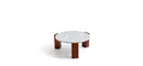 Gogan table Ø80 H.33 Marble Carrara