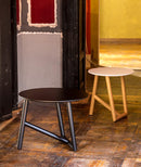 Klara table Ø44 H45 MDF lacquered oak base