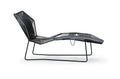 Tropicalia chaise lounge varnished steel base