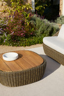 Heritage square woven coffee table