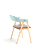 Mathilda stackable oak chair