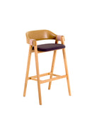 Mathilda ash bar stool 57x48x98h cm
