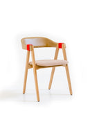 Mathilda stackable oak chair
