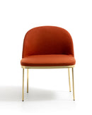 Precious gold chrome chair