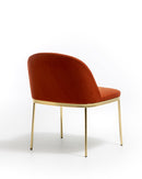 Precious gold chrome chair