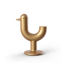 Peacock planter champagne glossy