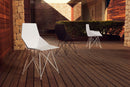 Faz chair stainless white