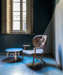 Klara oak armchair back capitonè