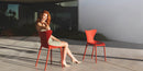 Love chair red - set of 4